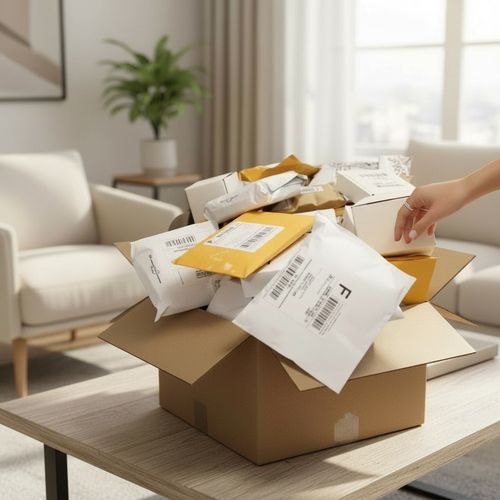 8 Lost Packages Unclaimed Undelivered Post Parcel Joblot Royalmail Returns Box — image 5