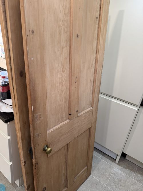 Wood Interior/Room Door Traditional 2 Panel Brown Single Door No Glass — image 2