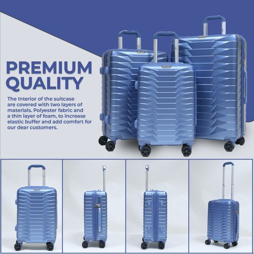 Hard Shell Suitcase Premium Lightweight Cabin Check In Luggage 4 Wheel TSA Lock — image 9