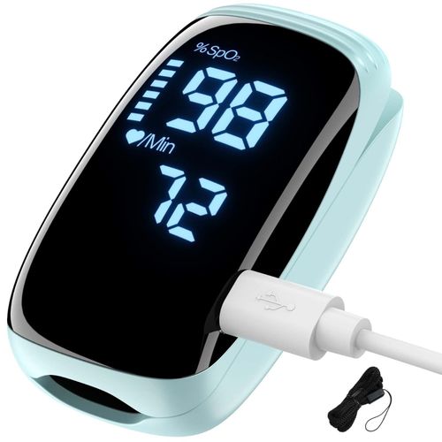 NEW Fingertip Oximeter Oxygen Blood, Pulse SpO2 Monitor Saturation Meter UK — image 10