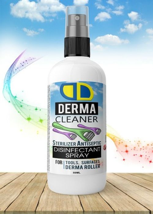Derma Roller Cleaner Steriliser Tools Make up Brush Surface 50ml Spray 