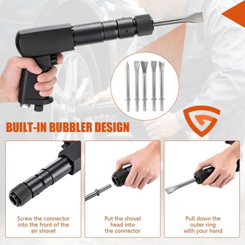 Pneumatic Air Hammer Heavy Duty Vibration Impact Tool Chisel Impact Vibration — image 6