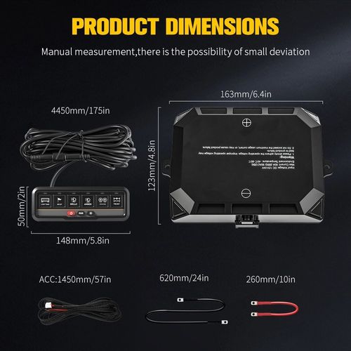 AUXBEAM 6 Gang RGB Slim Switch Panel Toggle LED Light Circuit Relay System Kit — image 16