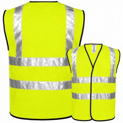 Hi Viz Vest High Vis Safety | YELLOW ORANGE | EN471 Waistcoat Visibility Jacket — image 1