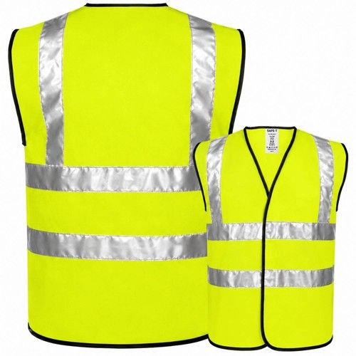 Hi Viz Vest High Vis Safety | YELLOW ORANGE | EN471 Waistcoat Visibility Jacket