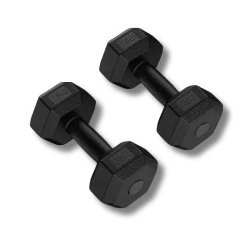 Exersci Hex Dumbbells 2.5kg - 10kg Hand Weights Home Gym Fitness Workout