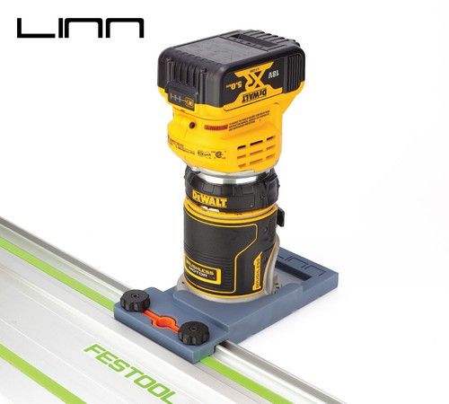 DeWalt Router to Festool Track Rail Guide Adaptor, DCW600 D26200 18v Adapter