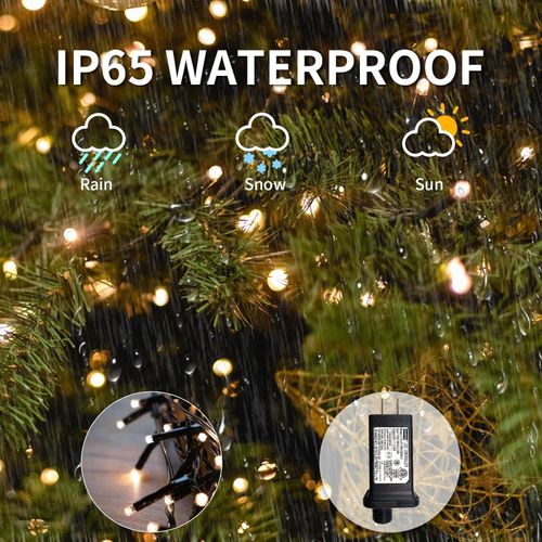 448LEDs Camping Party Waterfall Christmas Xmas Tree Wall Topper String Lights UK — image 10