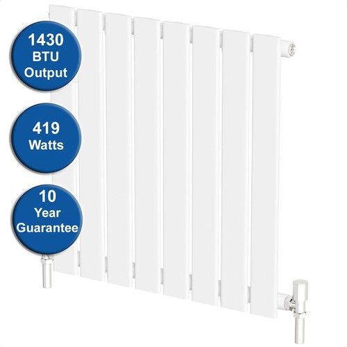 Horizontal Flat Panel Column Designer Radiator Central Heating Anthracite White