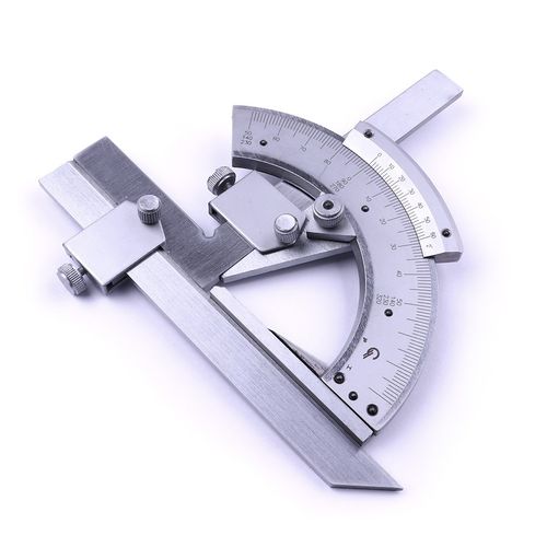 0-320° Angle Universal Bevel Ruler Vernier Protractor High Precision with Case — image 2