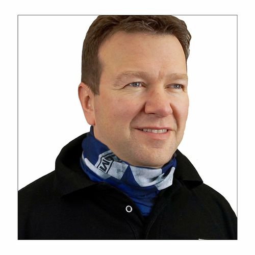 Lomo Tube Neck Scotland Scarf Bandana- Saltire / Scottish Flag / Saint Andrew — image 3