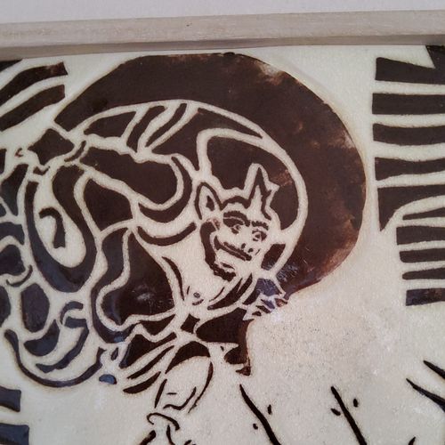 Japanese Ceramic Tyle Art (Tyle 36×25cm) — image 3