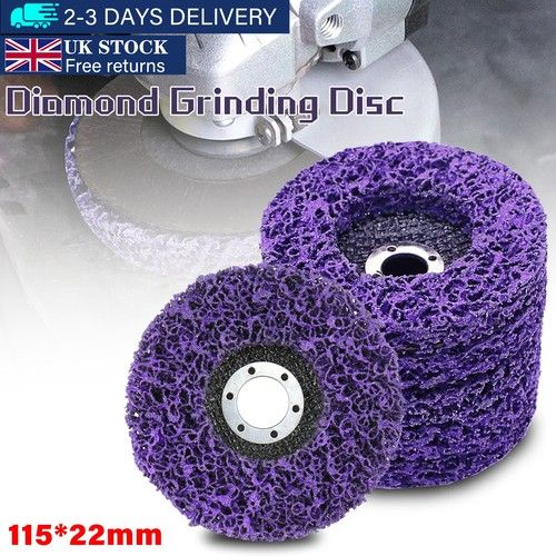10/20/50pcs 115mm 4.5" Poly Strip Wheel Discs Paint Rust Removal for Grinders