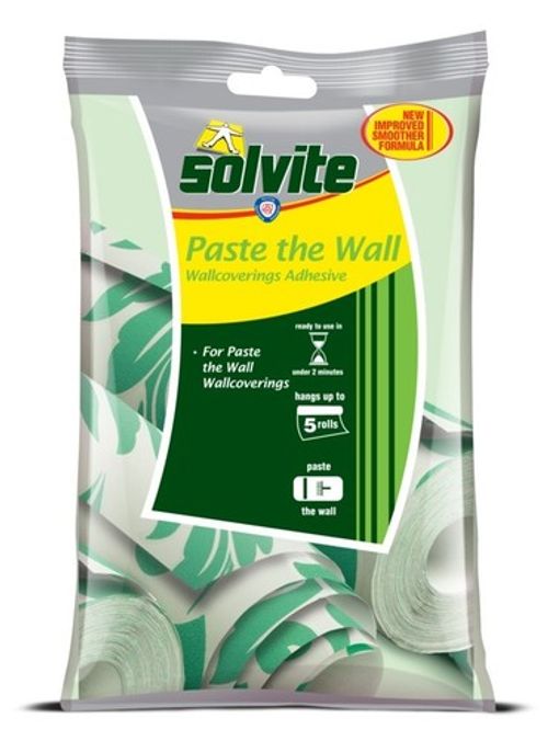 Wallpaper Paste Wallcovering Adhesive Solvite Paste the Wall Hangs 3-5 Rolls