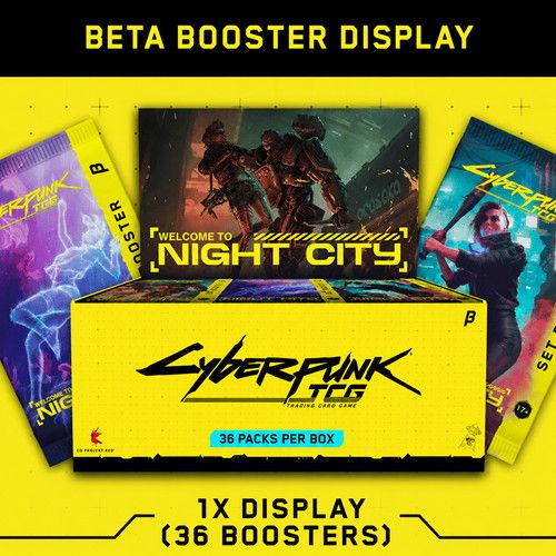 Cyberpunk TCG Beta Booster Box 36 Packs Sealed In Hand - Welcome To Night City