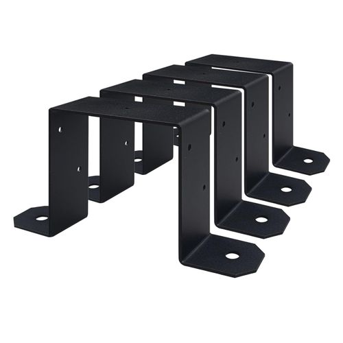 4x Heavy Duty Fence Post Support Bracket Post Ties Strap Post Ties U Bracket UK — image 19