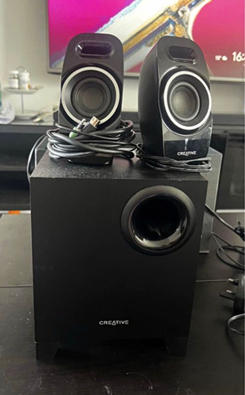 Creative SBS A250 2.1 PC Speakers Subwoofer Desktop Computer Speaker System