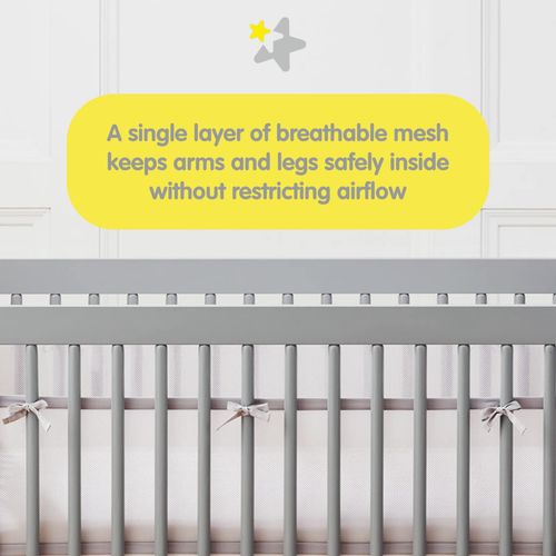 BreathableBaby Classic 3mm Breathable Mesh Liner For Cribs & Cradles Twinkle — image 10