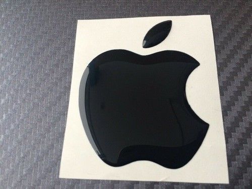 Apple Logo Vinyl Decal Sticker - Apple 3D domed decal, for apple fans