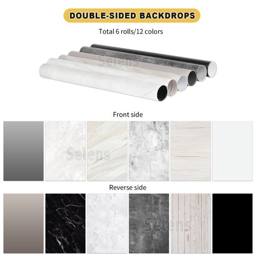 6PCS Photo Backdrop Paper Photography Background Prop Waterproof Studio 57*87cm — image 5
