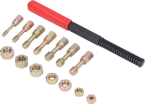 15PCS Thread Repair Restorer Kit Rethreading Tool Metric Thread Chaser Set UK — image 7