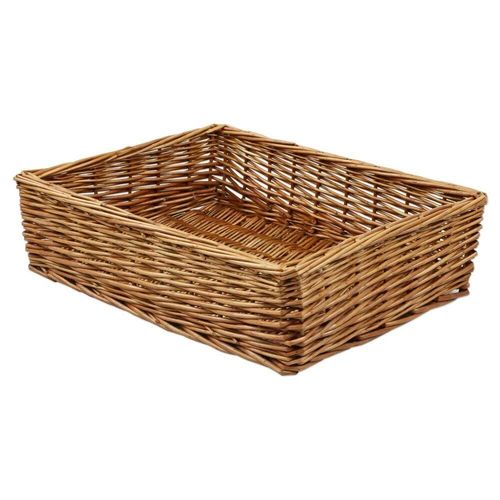 Padstow Wicker Willow Storage Tray Hamper Basket Bread Fruit Gift Large Small — image 1