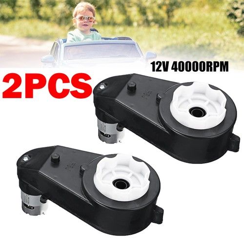 2X 12V 40000RPM Kids For Ride On Car Toy Parts Electric Motor Gear Box RS550 NEW