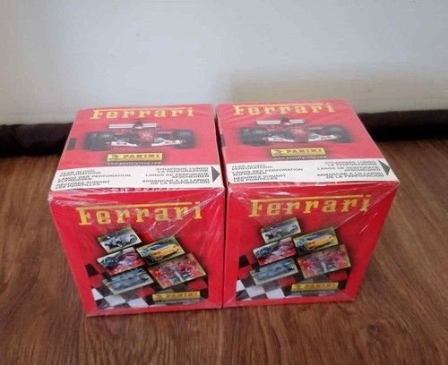  2 FULL BOXES FERRARI Panini total 100 packs