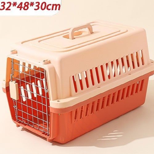 New Large Pet Carrier Cat Puppy Travel Cage Dog Carry Basket Transporter Box