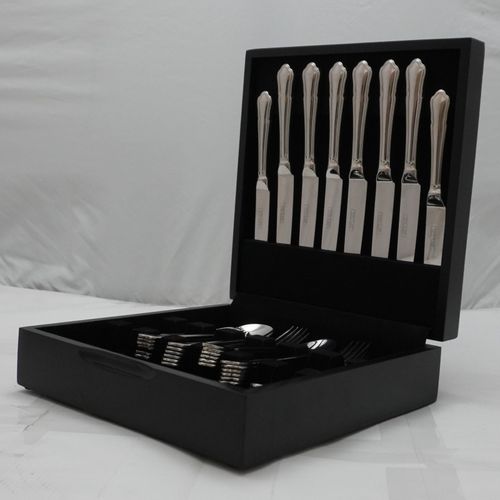 DUBARRY Pattern George Butler France Stainless Steel 44 Piece Canteen of Cutlery — image 1