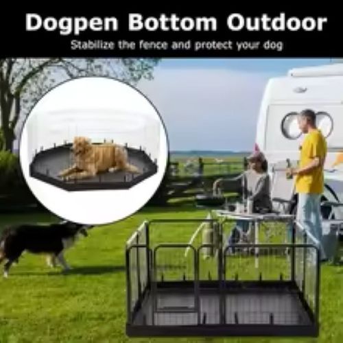 Dog Playpen Mat Indoor Cat Fence Pad Oxford Cloth Washable Puppy Dog Pee Pad Whe — image 2