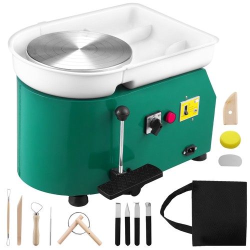 350W Electric Pottery Wheel Turntable Ceramic Forming Machine for Adults 25cm