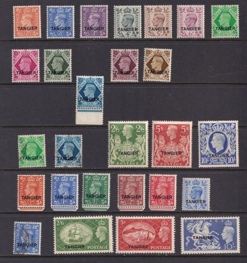 Morocco Agencies Tangier Stamps 1949;1951 SG2261/75;280/8 Mint Hinged CV £238
