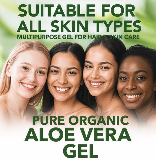 Aloe Vera Gel Pure Natural Organic Multipurpose Soothing Hair & Skin Care500-1kg — image 7