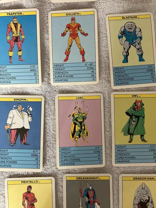 Super Top Trumps Marvel Super Villains 1988 Rare Vintage Retro — image 6