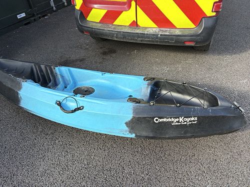 Cambridge Kayaks Single Sit-On-Top Kayak Blue/Black with Seat and Accessories 
