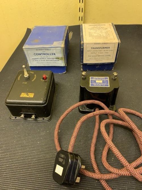 Tri-ang Train Track and Hornby Dubblo  Transformer and Controller Bundle Job Lot