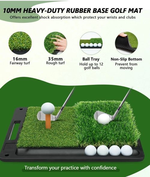 300cm 10 x 7ft Indoor Outdoor Golf Practice-Net Golf Hitting Cage Golf Training — image 6