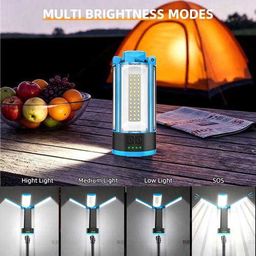 LED Work Light W/ Tripod Stand Adjustable Fordable Floodlight Portable Work Site — image 2