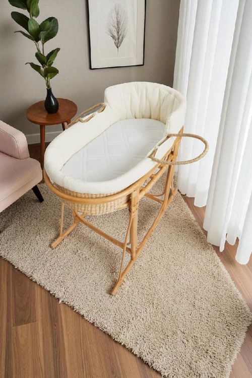 Baby Moses Pram Bassinet Basket 4CM Extra Thick Quilted firm Mattress all sizes — image 4