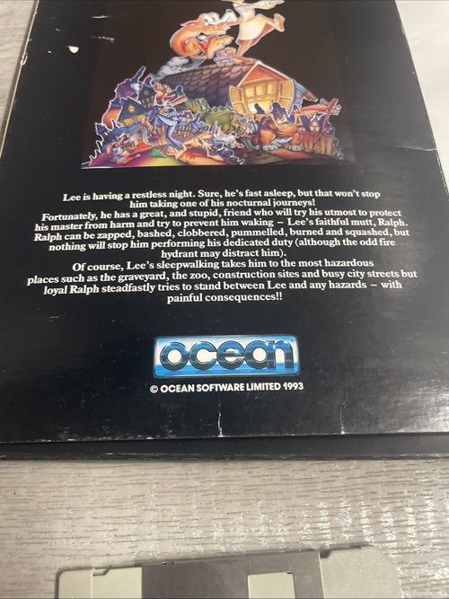 Amiga Sleep Walker Disk Game Boxed With Manual Comic Relief Edition Working — image 8