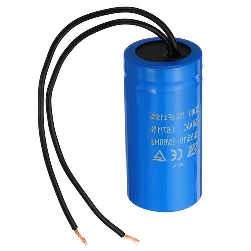 Motor CD60 Run Capacitor 150uF 250VAC 2 Wires 50/60Hz for Air Compressor Motor