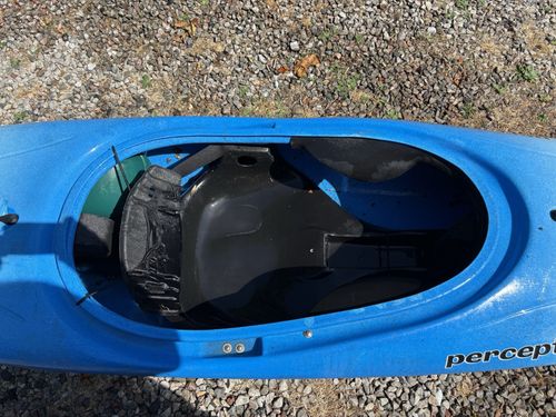 Perception Single Seat Sit-In Kayak - Blue/White — image 2