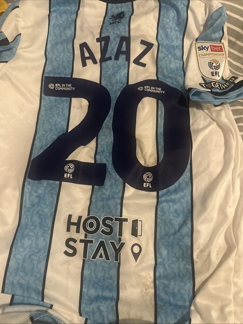 Match Worn Middlesbrough Finn Azaz Shirt — image 1