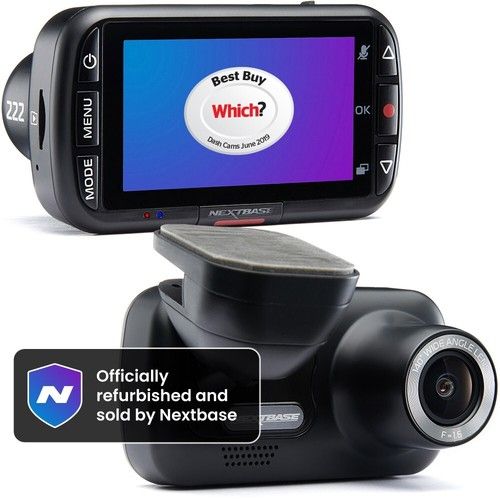 Nextbase 222 Dash Cam Full 1080p 30fps HD Recording 6 Lane Viewing Angle