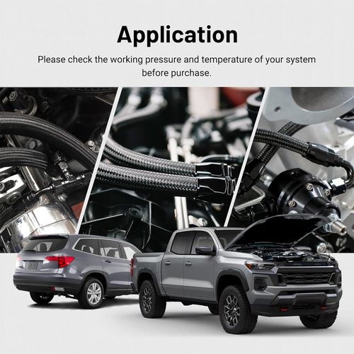 6AN Fuel Line Kit 16FT Nylon Braided Oil Fuel Line Hose Fitting Adapter Kit — image 9