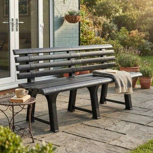 Durable 3-Seater Patio Bench - Low Maintenance & Weather-Resistant Design