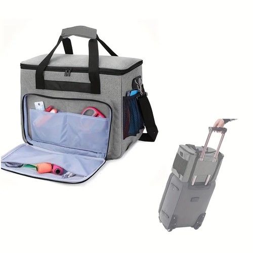 Premium Sewing Machine Carrying Case - Padded Storage Bag with Multiple Pockets