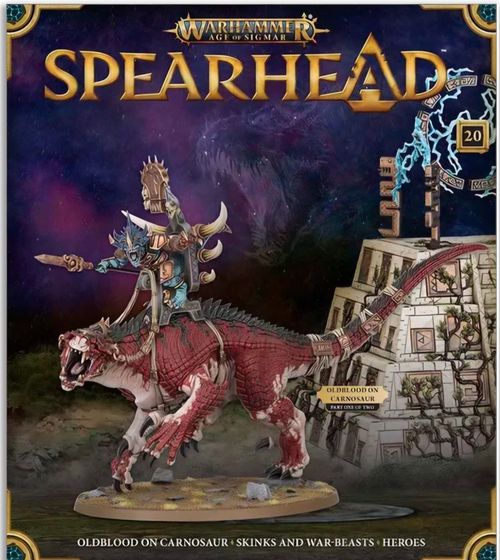 WARHAMMER AGE OF SIGMAR SPEARHEAD OLDBLOOD ON CARNOSAUR SPRUE ONLY ISSUE 20 — image 1