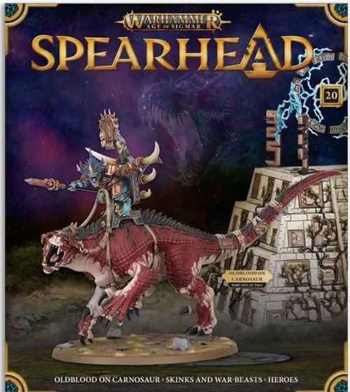 WARHAMMER AGE OF SIGMAR SPEARHEAD OLDBLOOD ON CARNOSAUR SPRUE ONLY ISSUE 20